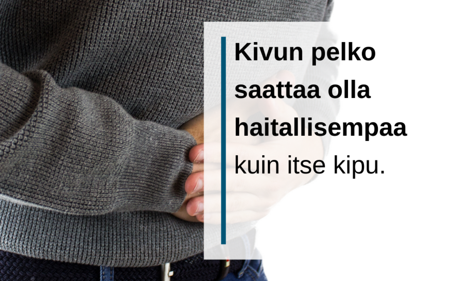 Kipumyytti #5: En voi vaikuttaa kipuni voimakkuuteen